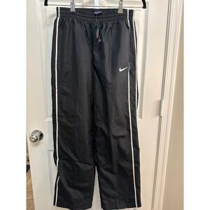 Nike Boys Track Pant XL Black Side Stripe Swoosh Warm UP Athletic Covers NWT